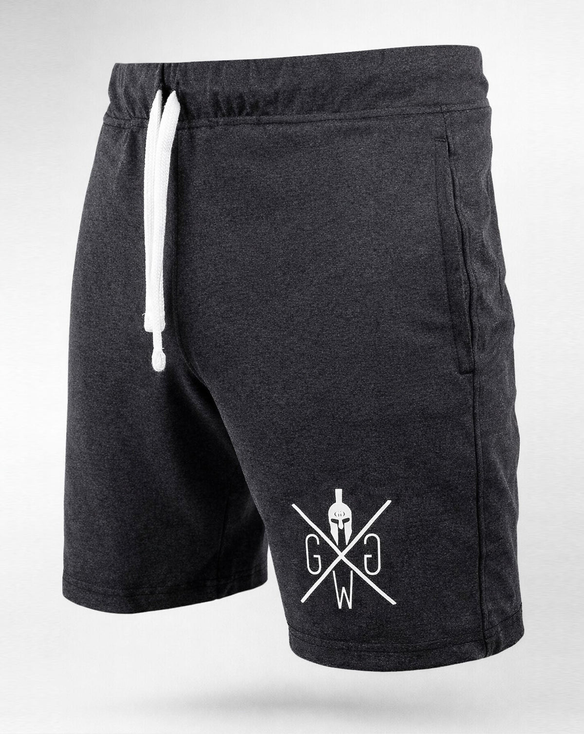 Melierter Stretch-Stoff der V8 Shorts im Detail