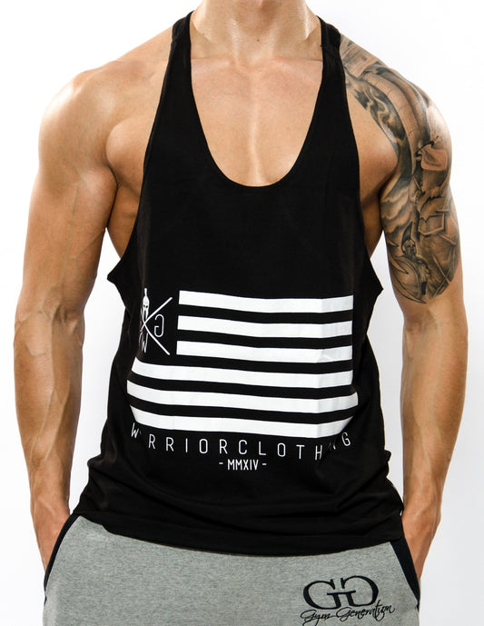 Stringer Tank Top Flag - Schwarz