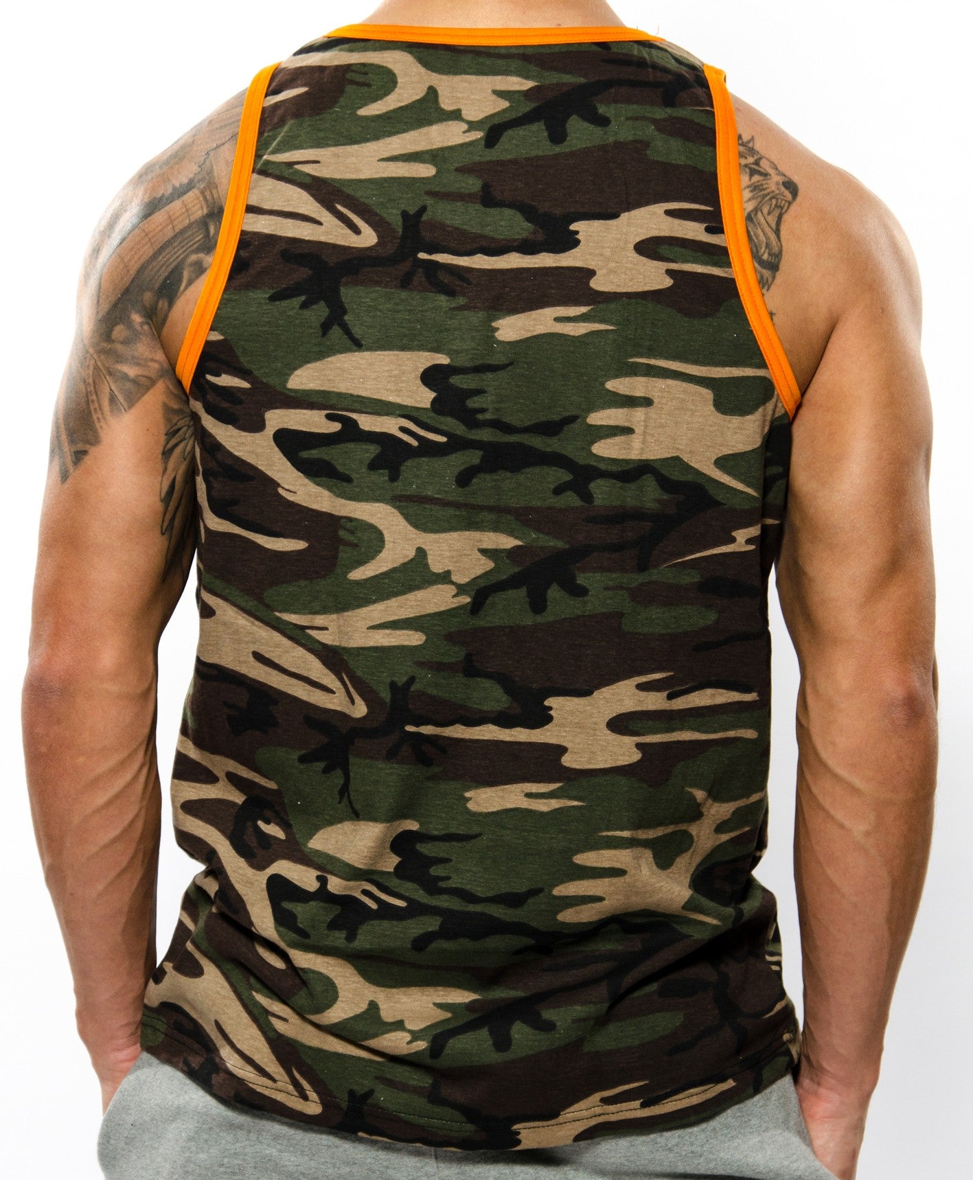 Camiseta sin mangas Gym Warriors - Camo