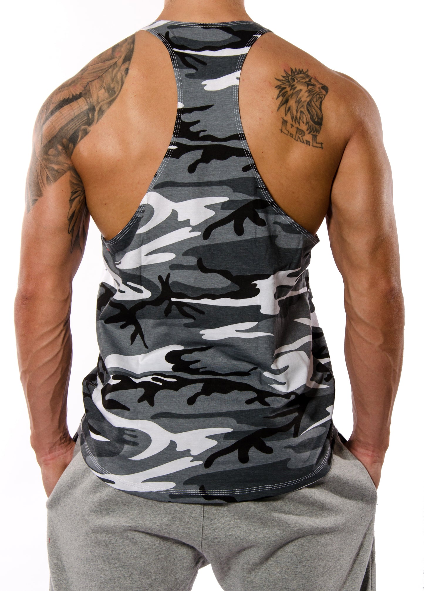 Gym Warriors Stringer - Camo 2.0