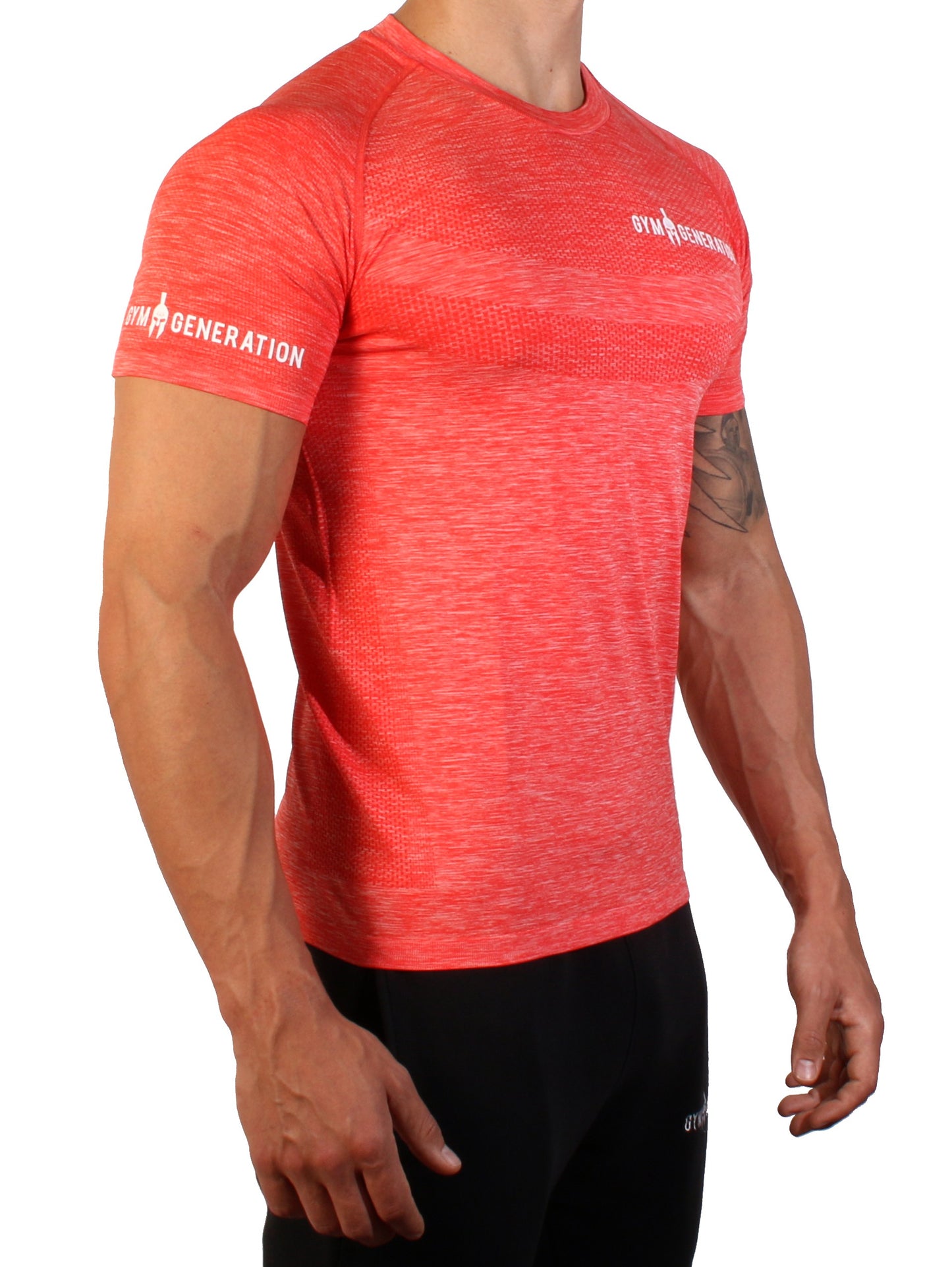 Camisa fitness sin costuras - Flame Red