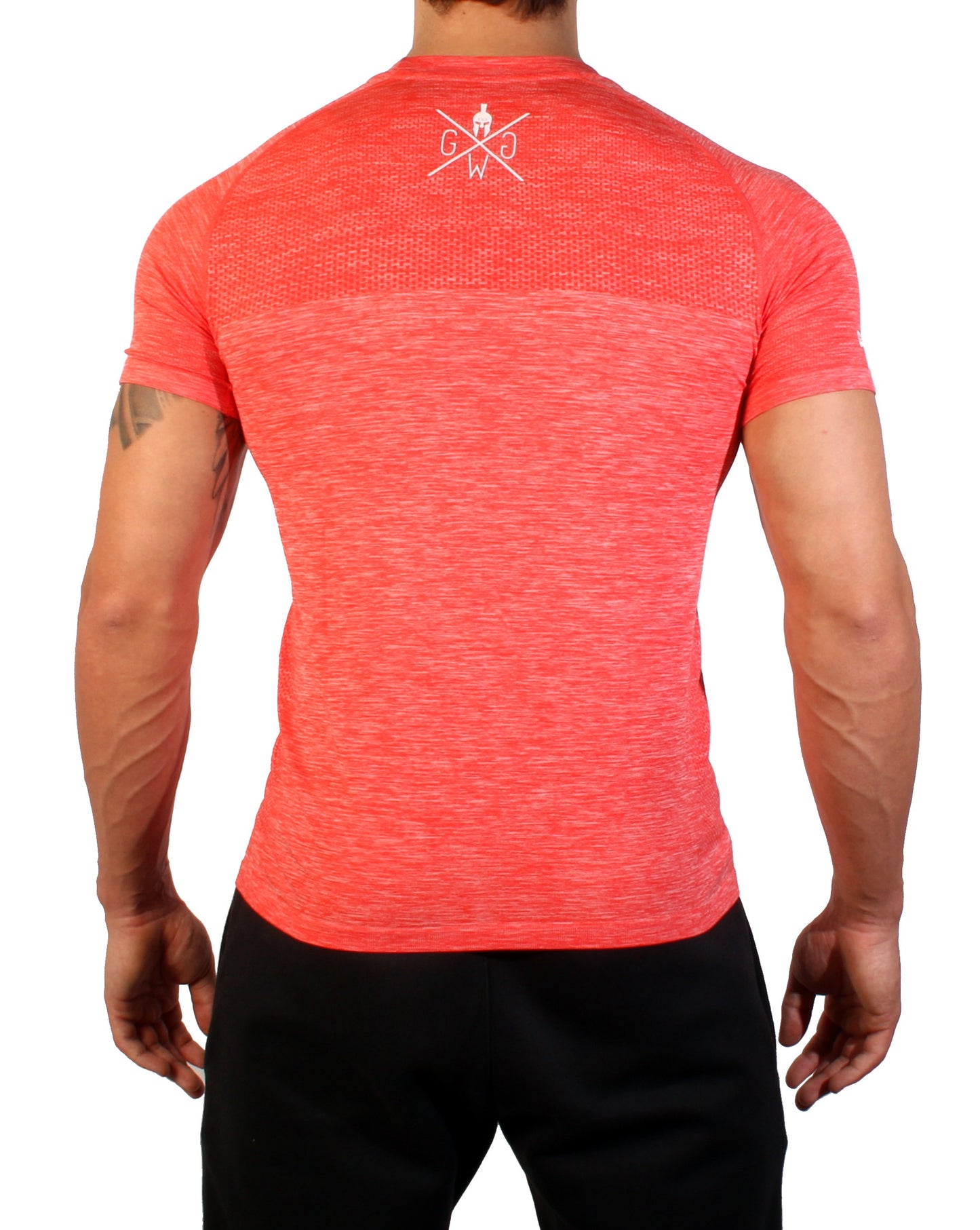 Camisa fitness sin costuras - Flame Red