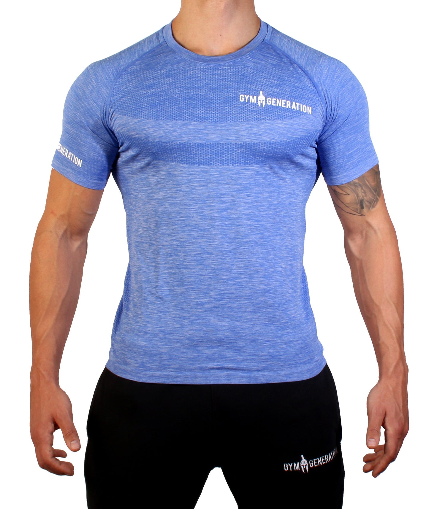 Seamless Fitness Shirt - Blau