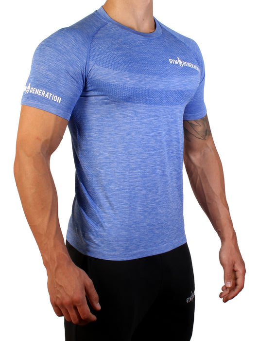Seamless Fitness Shirt - Blau