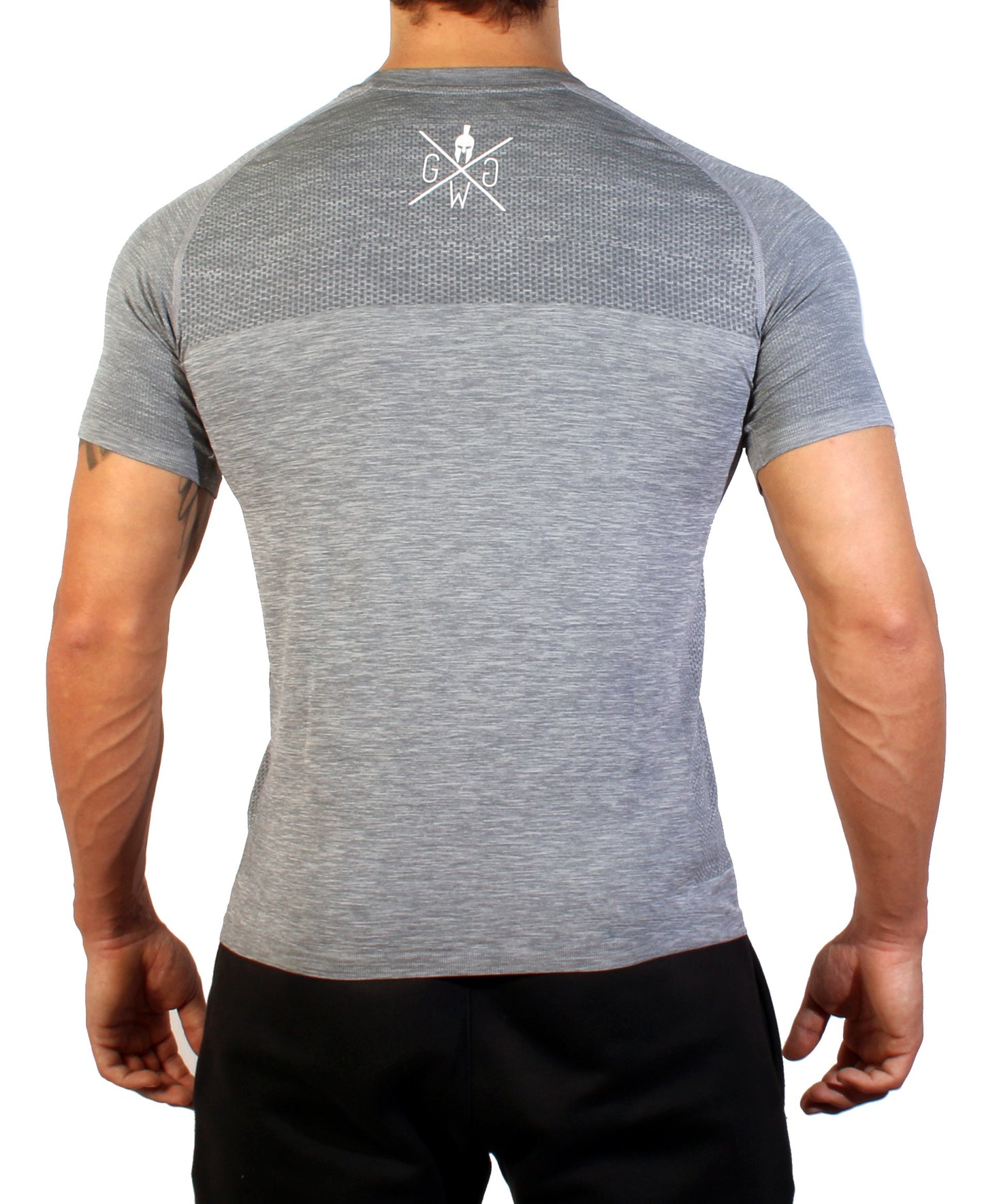 Camisa fitness sin costuras - Frost Grey