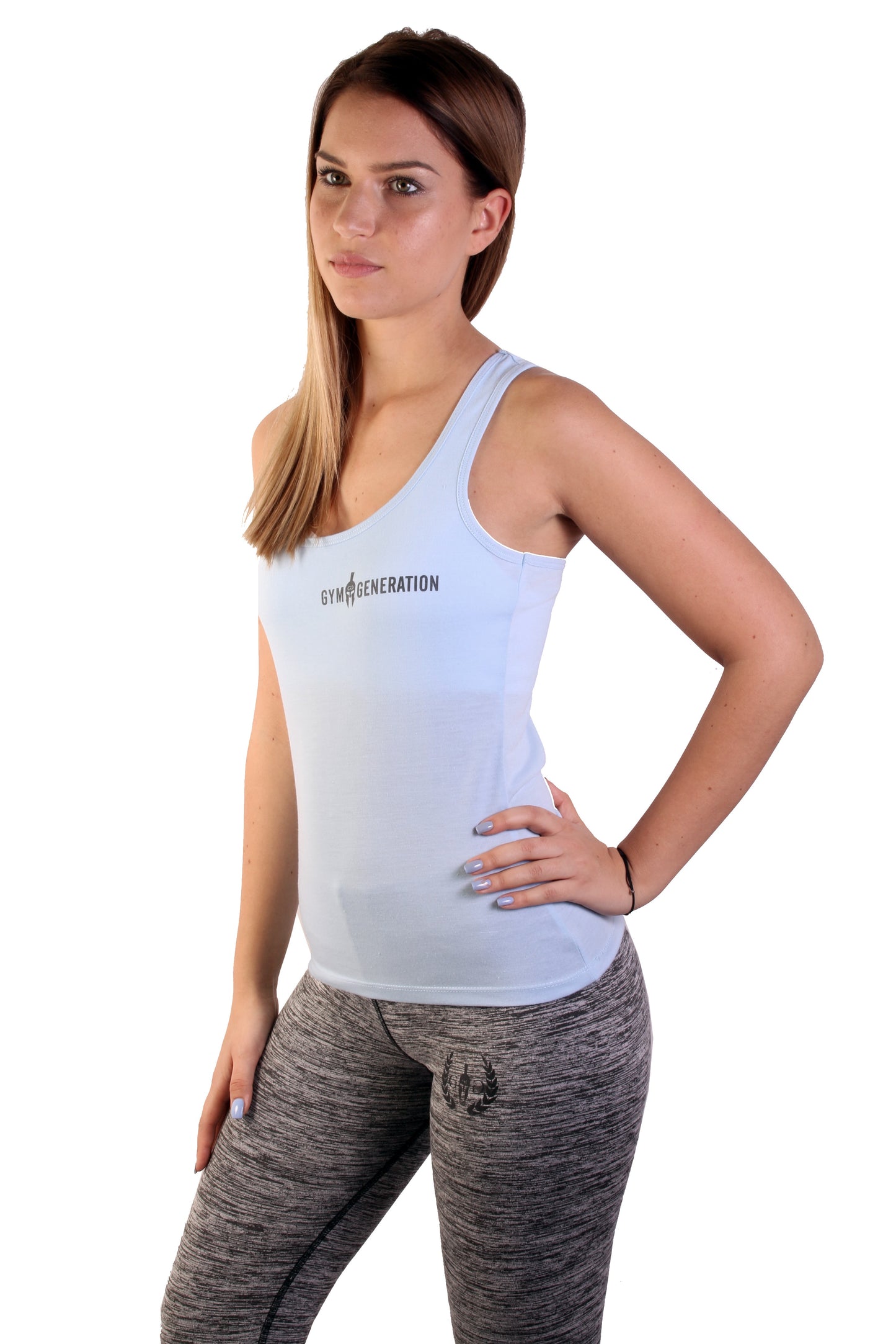 Damen Fitness Top - Hellblau