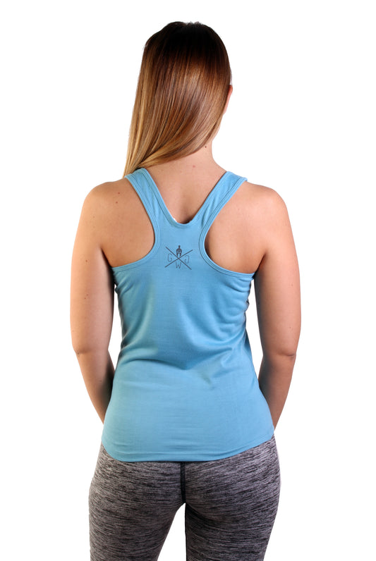 Damen Fitness Top - Azurblau