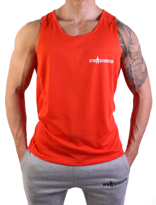 Camiseta sin mangas Powerboost Fitness - Lava