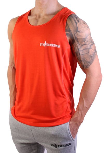 Camiseta sin mangas Powerboost Fitness - Lava