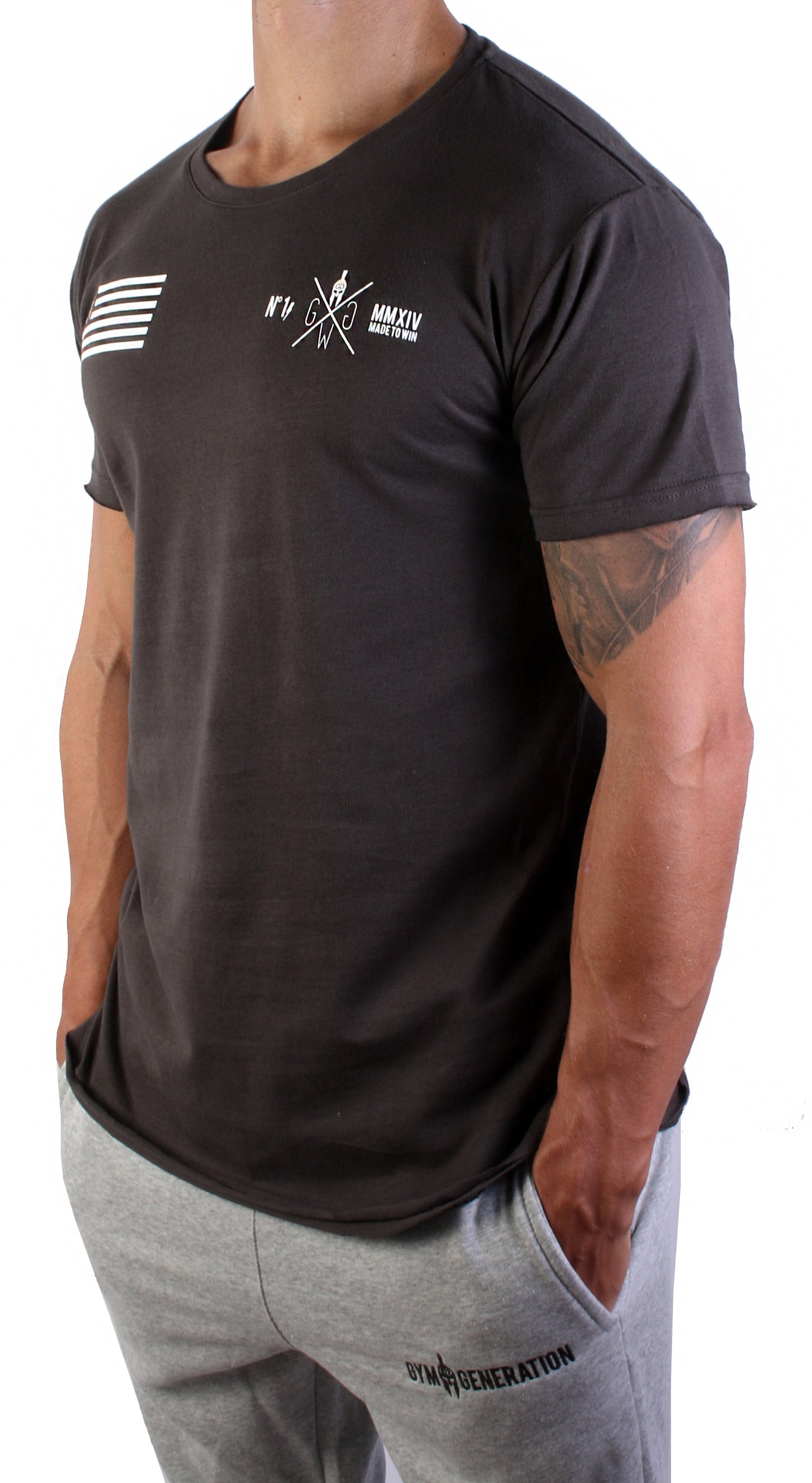 Fighter T-Shirt - Charcoal