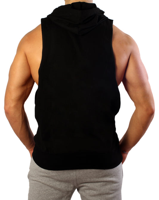 Kapuzen Tank Top "Fight Club" - Schwarz