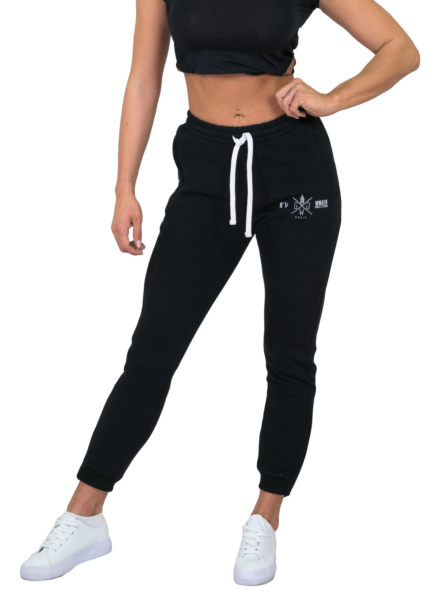 Women's sweatpants - black / camo