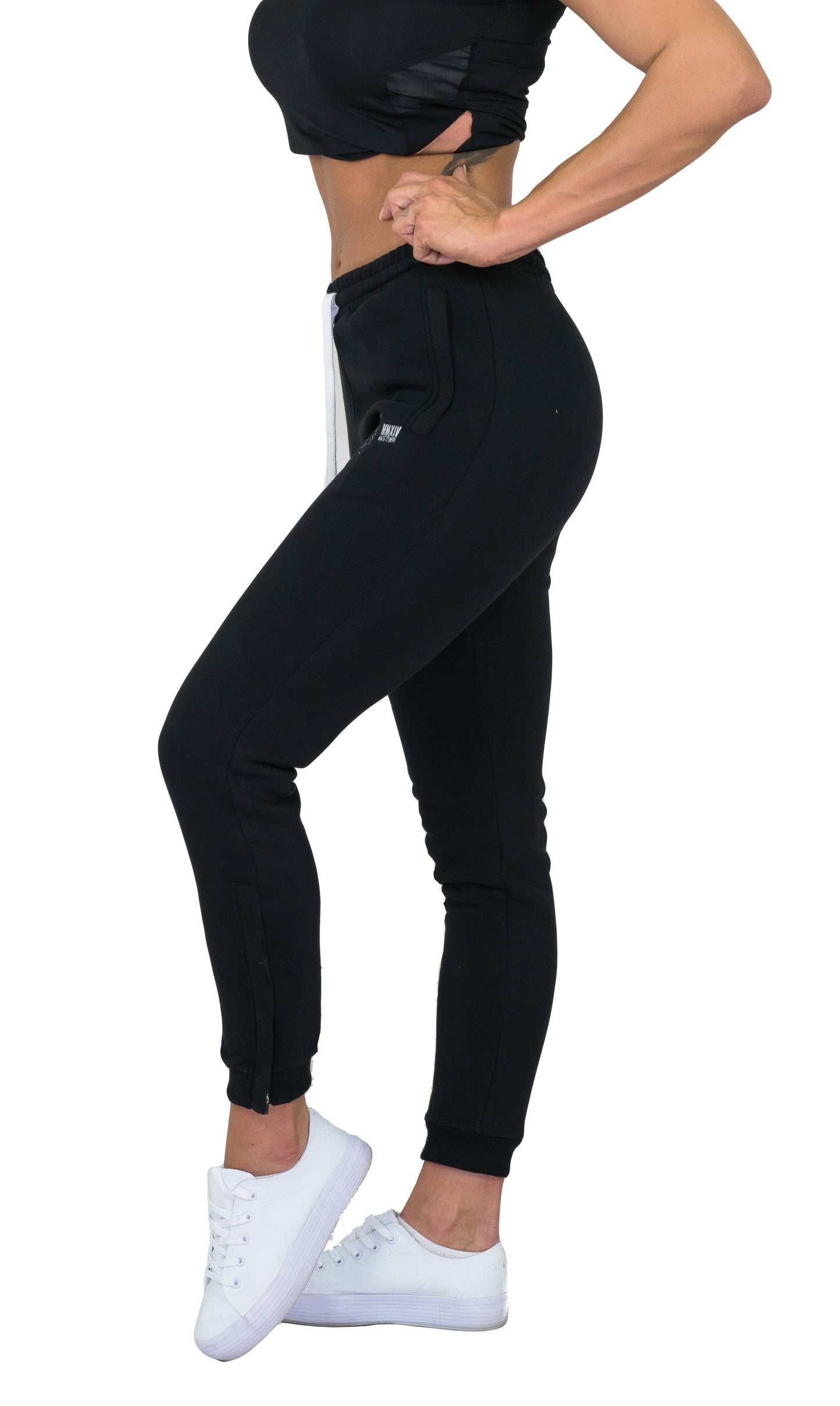 Pantalones deportivos para mujer - negro / camuflaje