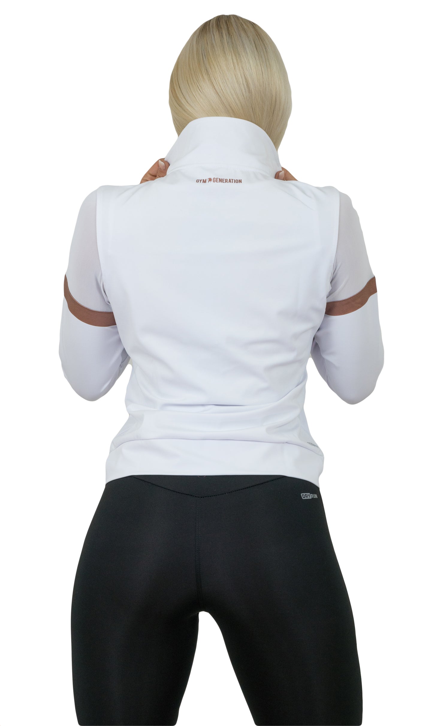 Damen Sportjacke mit Mesh - Weiss
