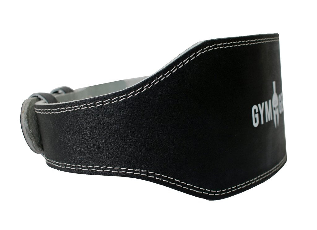 Gewichthebergürtel aus Leder - Schwarz