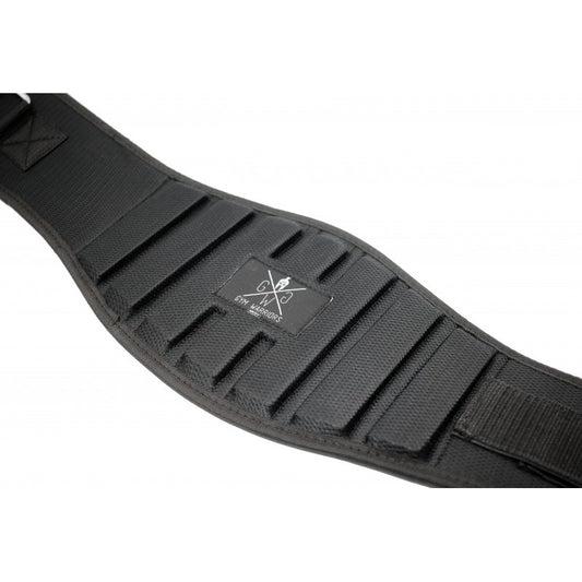 Gewichthebergürtel mit Klettverschluss - Schwarz