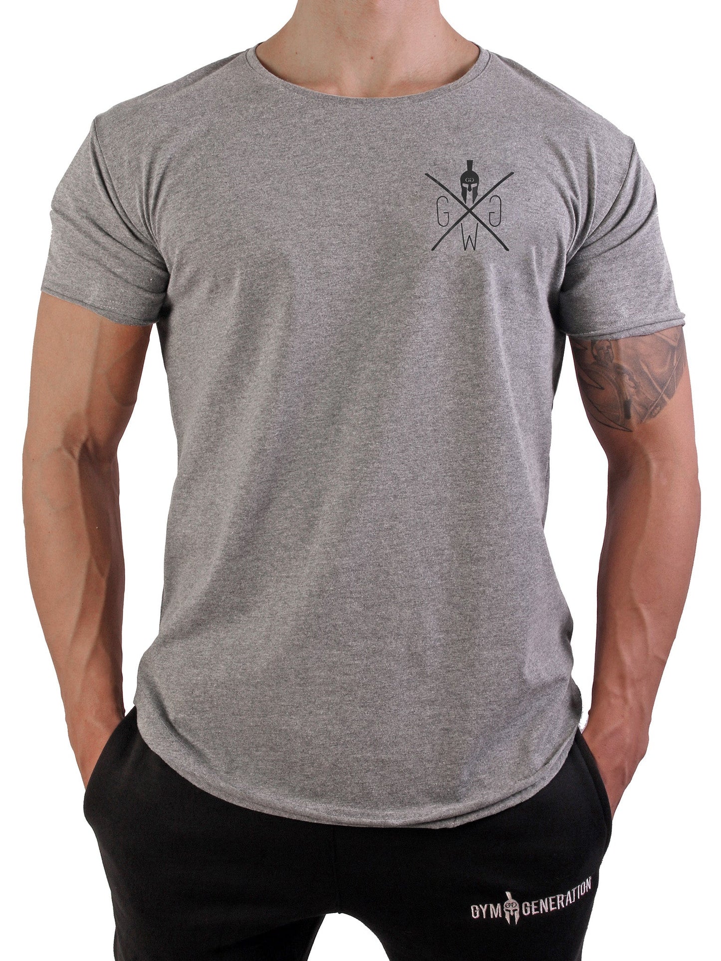 Gym T-Shirt Warrior - Grau