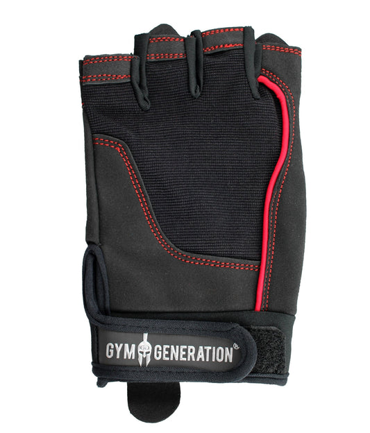 Fitness Handschuhe mit Handpolster - Schwarz