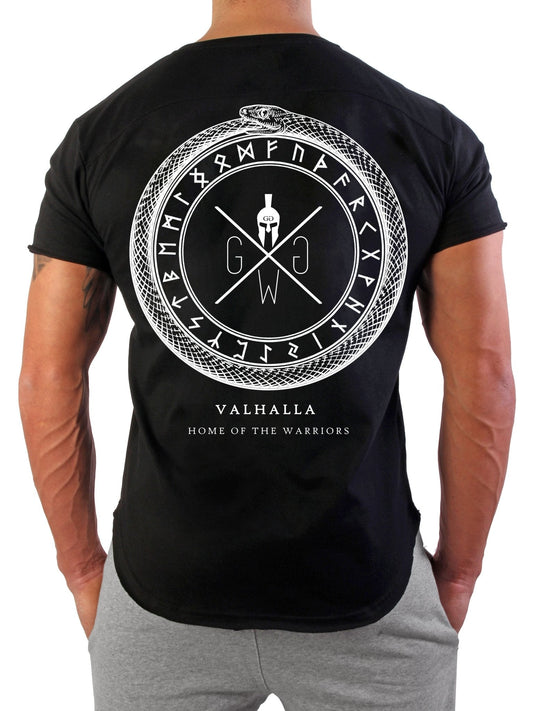 Gym T-Shirt Valhalla - Schwarz
