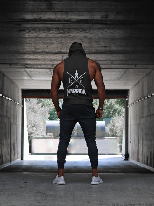 Kapuzen Tank Top "Warrior" - Olive