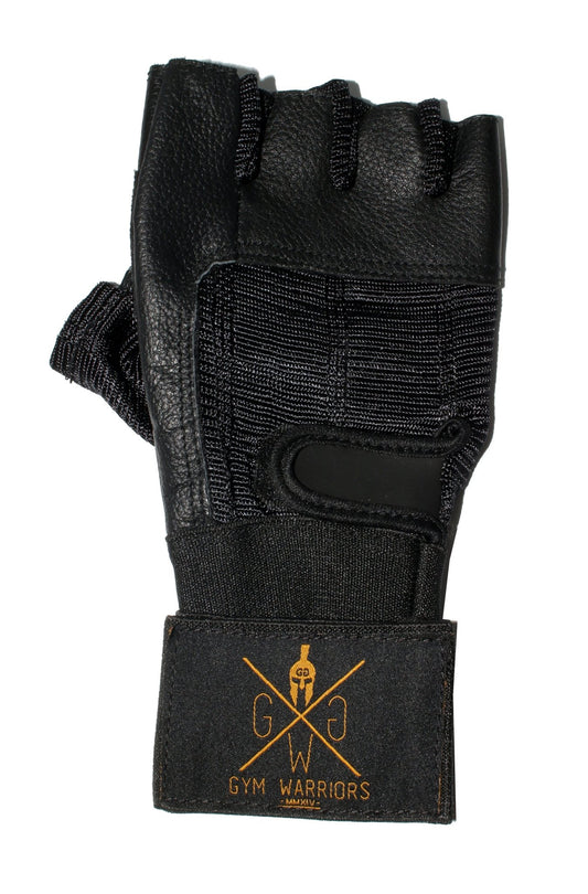 Trainingshandschuhe aus Leder - Schwarz