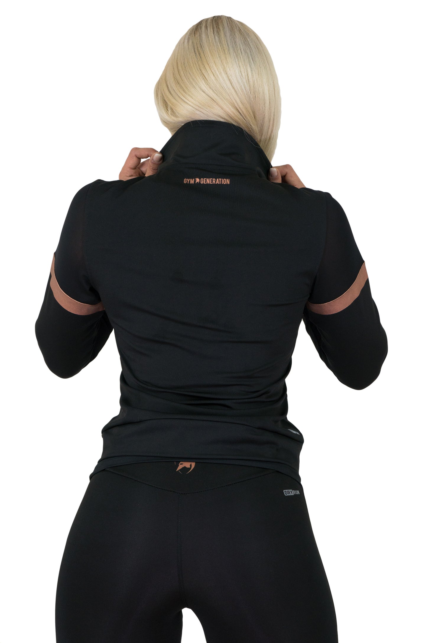 Damen Sportjacke mit Mesh - Schwarz