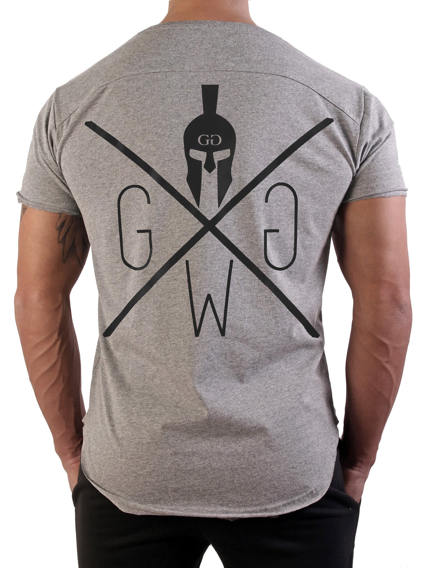 Gym T-Shirt Warrior - Grau