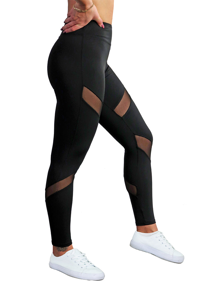 Fitness Leggings Mesh 2.0 - Schwarz