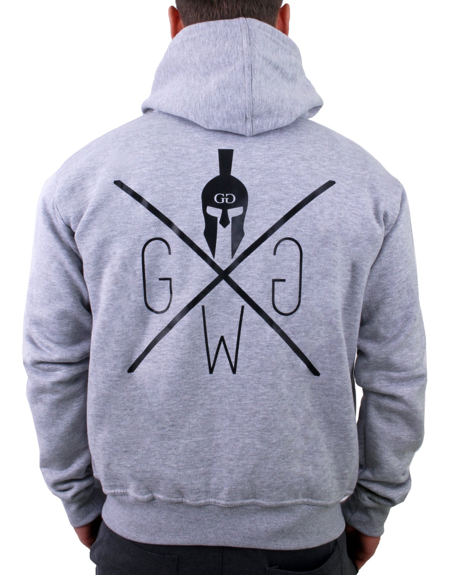 Gym Hoodie mit Reissverschluss Maverick - Grau