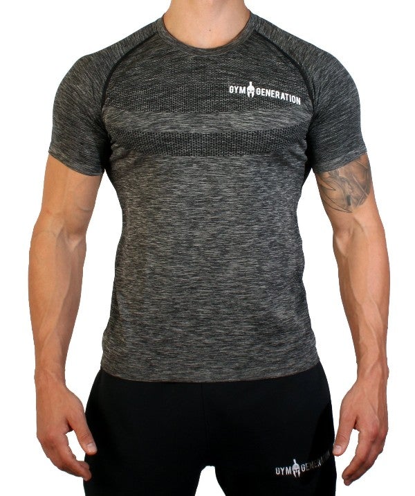 Seamless Fitness Shirt - Dunkelgrau