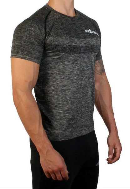 Camisa fitness sin costuras - Gunmetal