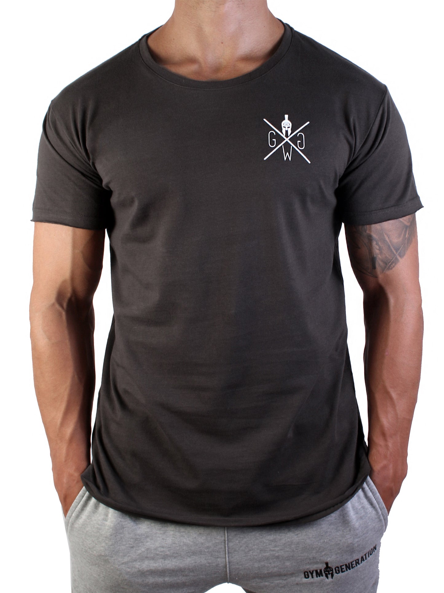 Gym T-Shirt Warrior - Dunkelgrau
