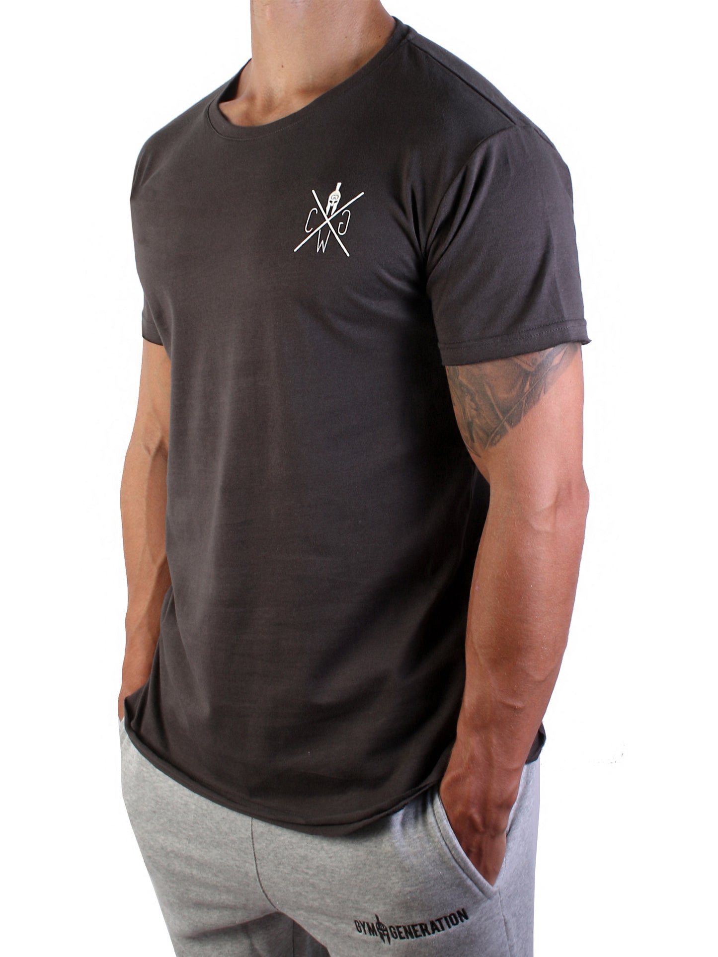 Gym T-Shirt Warrior - Dunkelgrau