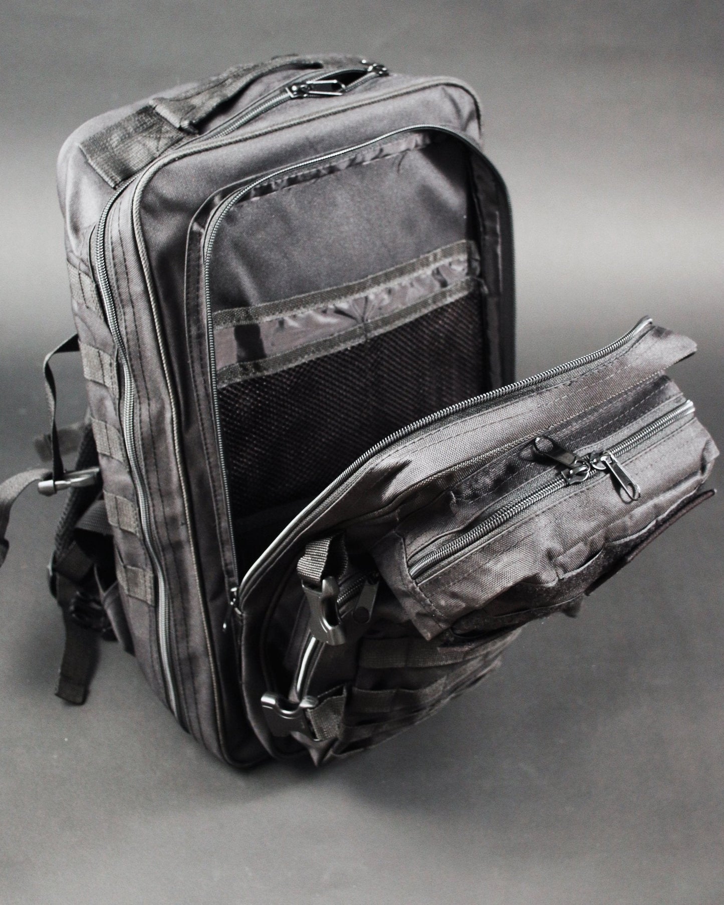 Gym Rucksack mit Patches - Schwarz