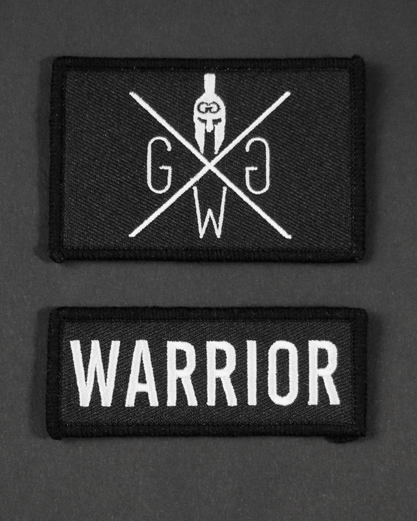 Gym Rucksack mit Patches - Schwarz