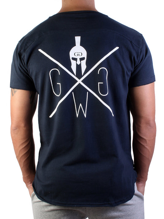 Gym T-Shirt Warrior - Navy Blau