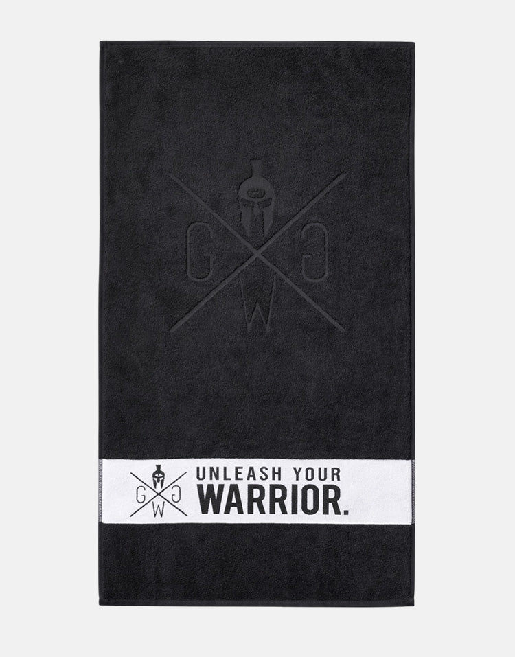 Gym Towel mit Spartaner-Emblem auf dem weißen Band