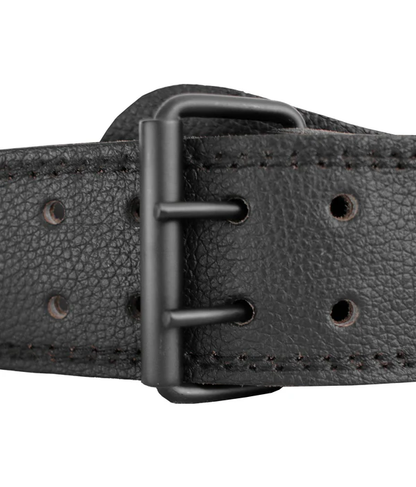 Gewichthebergürtel aus Leder - Schwarz