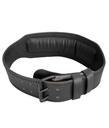 Gewichthebergürtel aus Leder - Schwarz