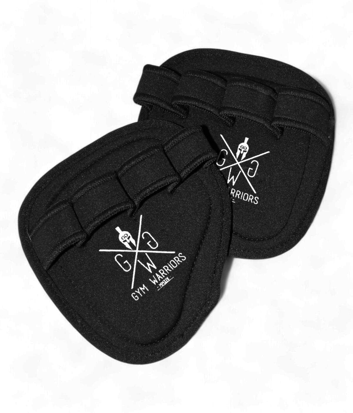 Paar Grip Pads fürs Gym mit Gym Warriors Logo