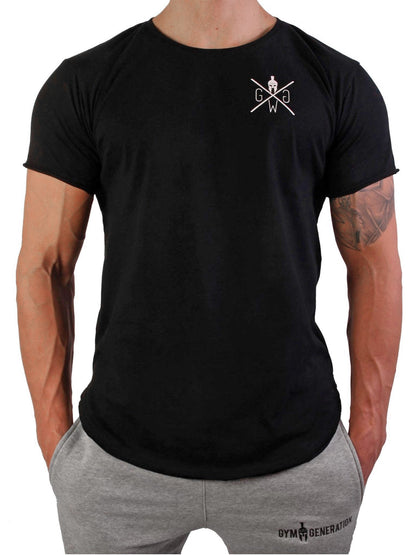 Schwarzes Herren T-Shirt Legacy mit kleinem Logo auf der Brust