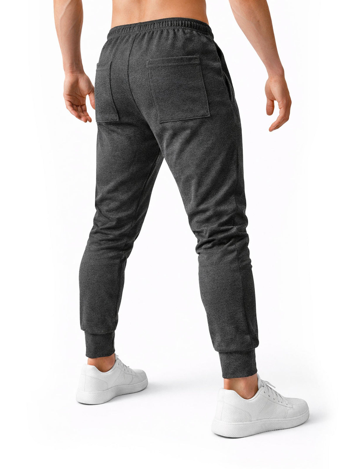 Rückseite der Sporthose mit zwei offenen Gesäßtaschen
