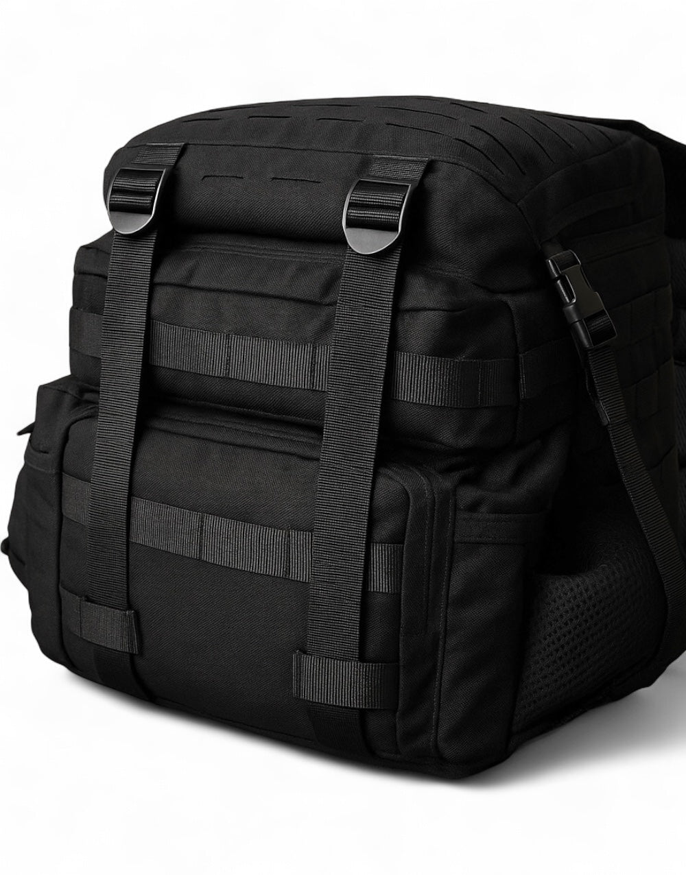 Unterseite des Gym-Rucksacks mit Befestigungsgurten