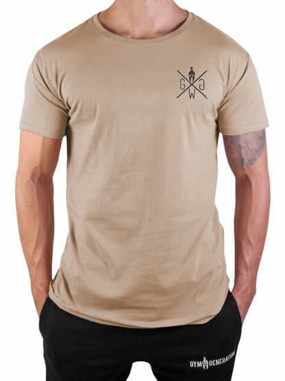 Warrior T-Shirt in Off White, Vorderansicht