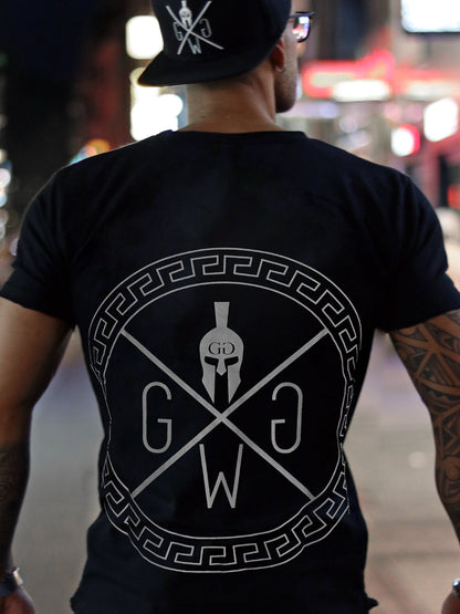 Gym T-Shirt Spartan - Schwarz
