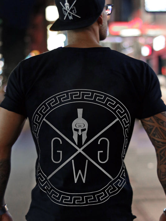 Gym T-Shirt Spartan - Schwarz