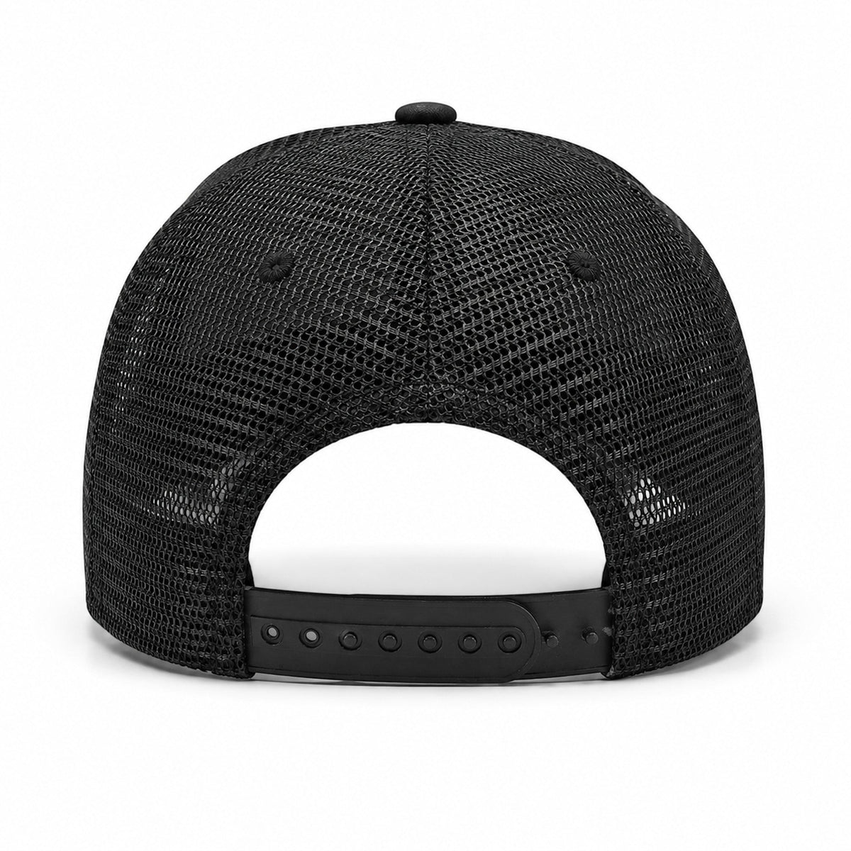 Rückansicht der Gym Cap mit Netzpanels und verstellbarem Snapback
