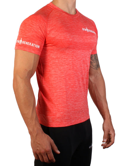 Chemise de fitness sans couture - Flame Red