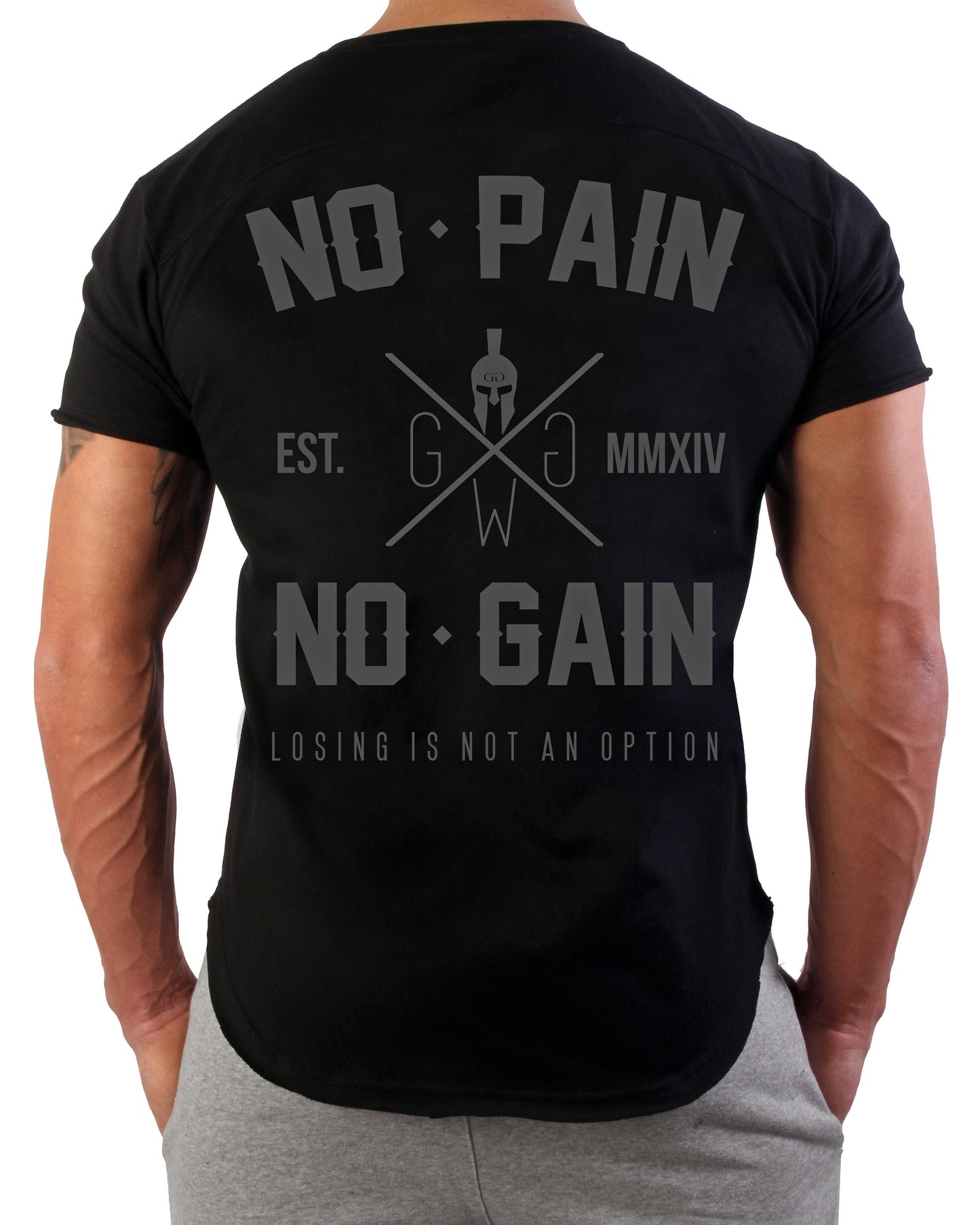 T-Shirt No Pain No Gain - Noir