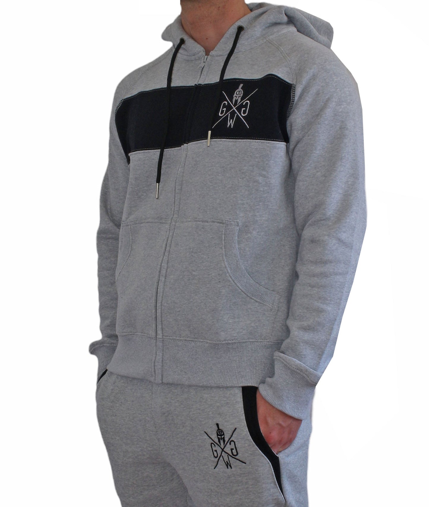 Legacy Sport Hoodie - grau / schwarz